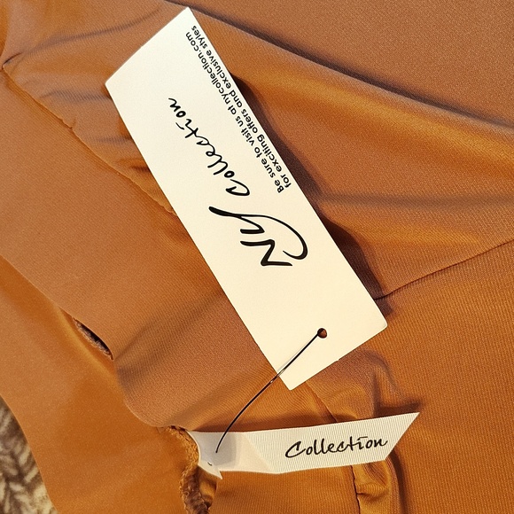 Camel Colored Flair Pants, Short Length - Picture 2 of 3